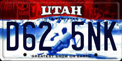 UT license plate D625NK