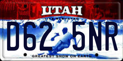 UT license plate D625NR