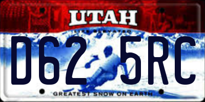 UT license plate D625RC