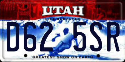 UT license plate D625SR