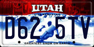 UT license plate D625TV