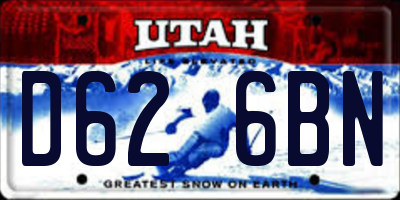 UT license plate D626BN