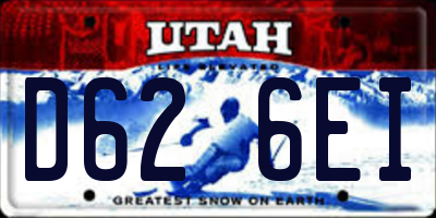 UT license plate D626EI