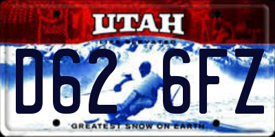 UT license plate D626FZ