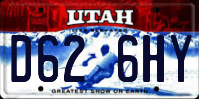 UT license plate D626HY