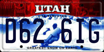 UT license plate D626IG
