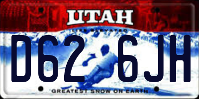 UT license plate D626JH