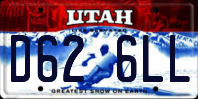 UT license plate D626LL
