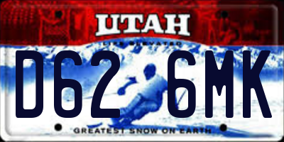 UT license plate D626MK