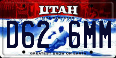 UT license plate D626MM