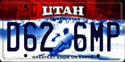 UT license plate D626MP