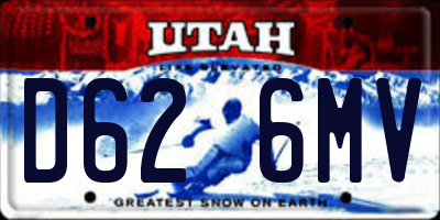 UT license plate D626MV