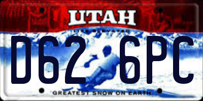 UT license plate D626PC