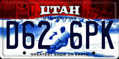UT license plate D626PK