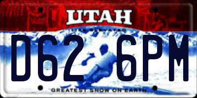 UT license plate D626PM