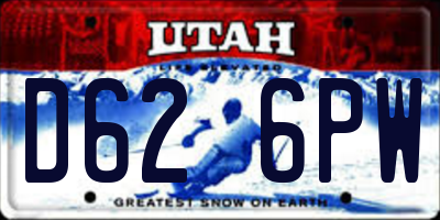 UT license plate D626PW