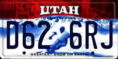 UT license plate D626RJ