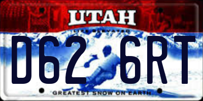 UT license plate D626RT