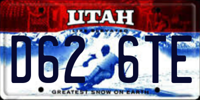 UT license plate D626TE