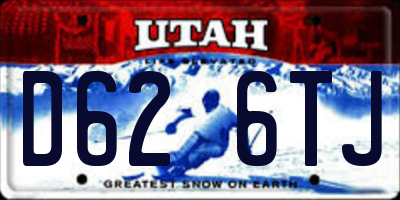 UT license plate D626TJ