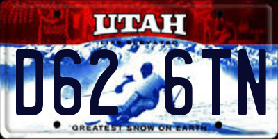 UT license plate D626TN