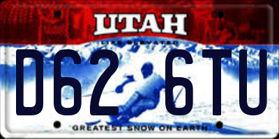 UT license plate D626TU