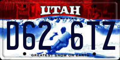 UT license plate D626TZ
