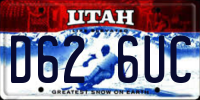 UT license plate D626UC