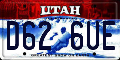 UT license plate D626UE