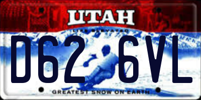 UT license plate D626VL