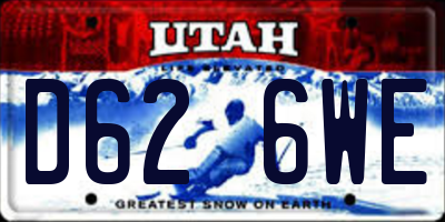 UT license plate D626WE