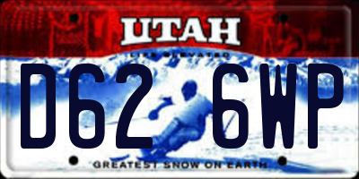 UT license plate D626WP