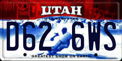 UT license plate D626WS