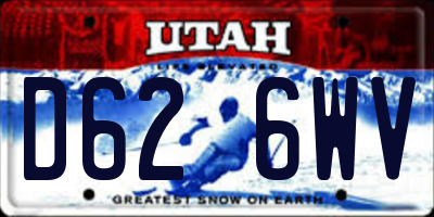 UT license plate D626WV