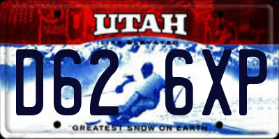 UT license plate D626XP