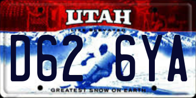 UT license plate D626YA