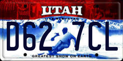 UT license plate D627CL