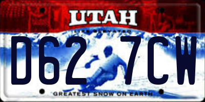 UT license plate D627CW