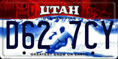 UT license plate D627CY