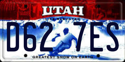 UT license plate D627ES