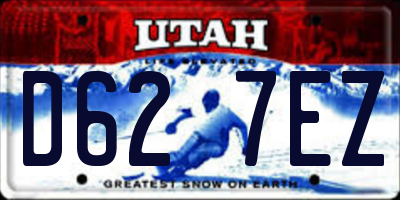 UT license plate D627EZ