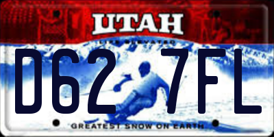 UT license plate D627FL