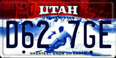 UT license plate D627GE