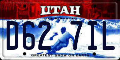 UT license plate D627IL
