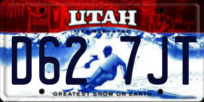 UT license plate D627JT