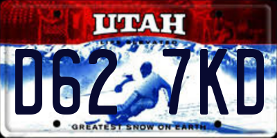 UT license plate D627KD