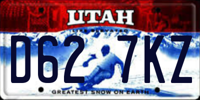 UT license plate D627KZ