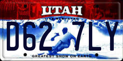 UT license plate D627LY