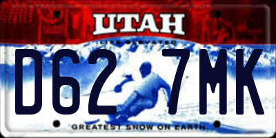 UT license plate D627MK