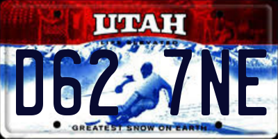 UT license plate D627NE